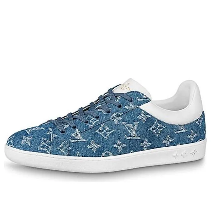 LOUIS VUITTON Luxembourg Sneakers 'Denim Blue' 1A8QDS sold by KicksCrew