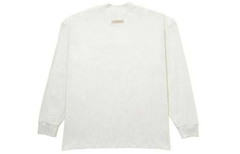 Fear of God Essentials FW21 Innersect Long Sleeve Logo Tee 'Mozzarella' 125BT212091F sold by KicksCrew