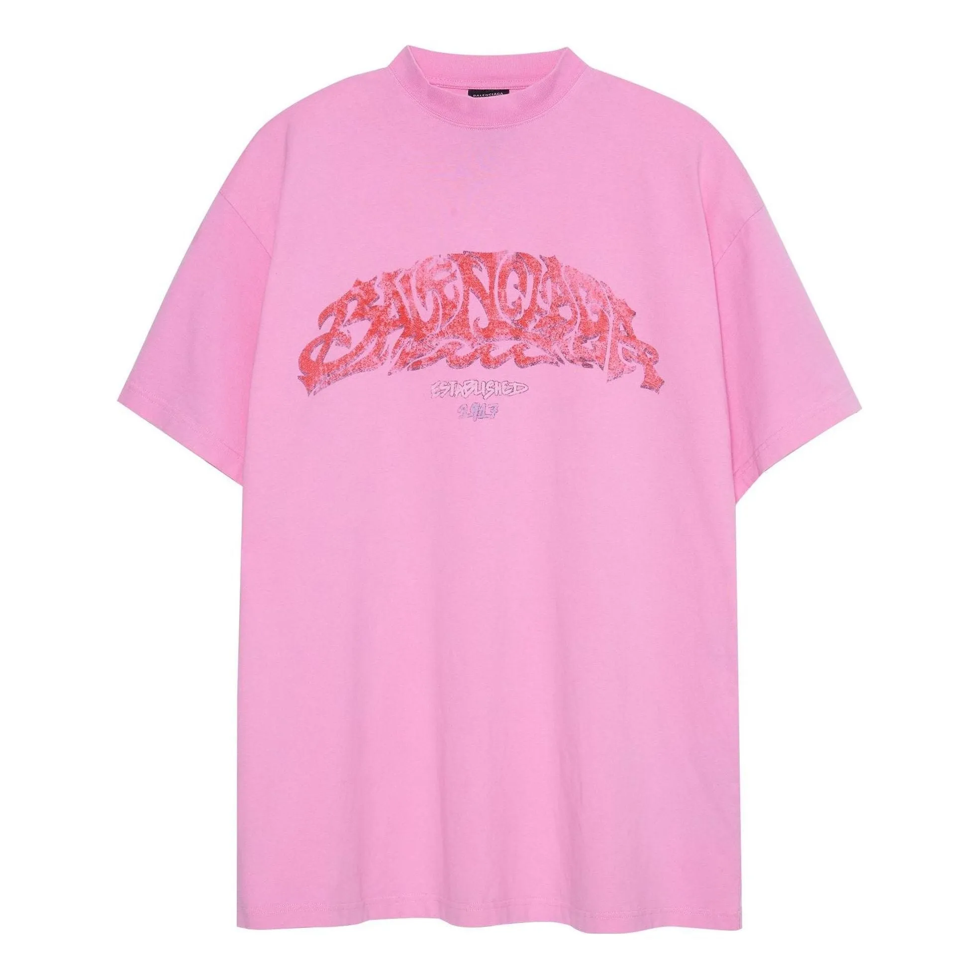 Balenciaga Offshore T-shirt Oversized 'Pink' 739028TPVM85960 sold by KicksCrew