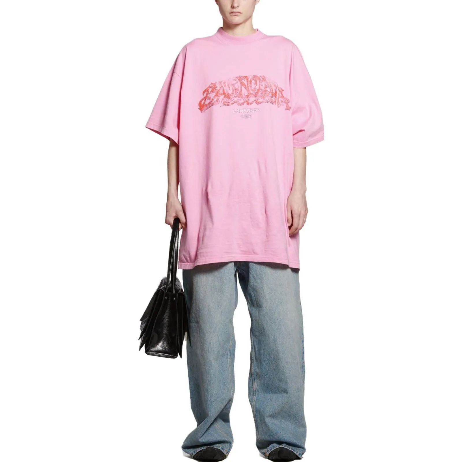 Balenciaga Offshore T-shirt Oversized 'Pink' 739028TPVM85960 sold by KicksCrew product image thumbnail 3