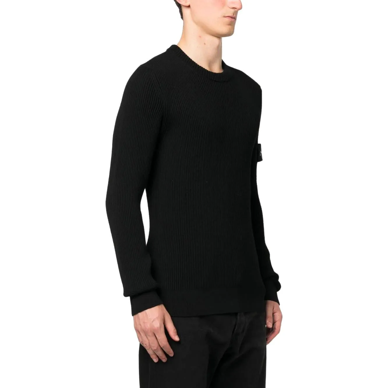 STONE ISLAND Knitted Sweater 'Black' 7915553C2-A0029 sold by KicksCrew product image thumbnail 3