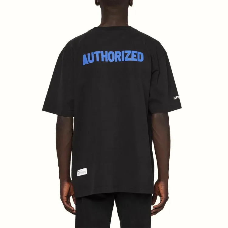 HERON PRESTON Logo Print AF Oversized T-Shirt 'Black' HMAA020R21JER0021045 sold by KicksCrew product image thumbnail 4