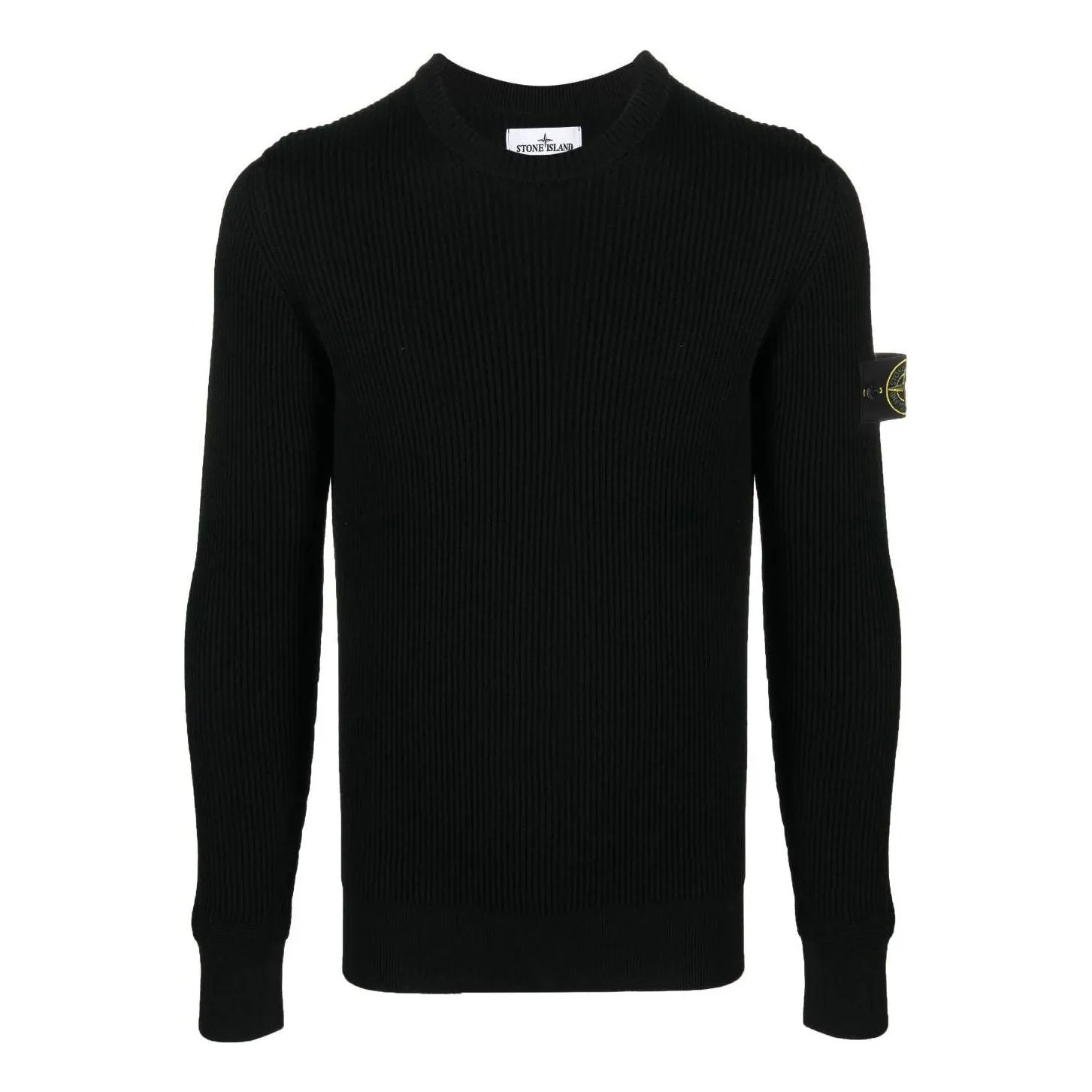 STONE ISLAND Knitted Sweater 'Black' 7915553C2-A0029 sold by KicksCrew