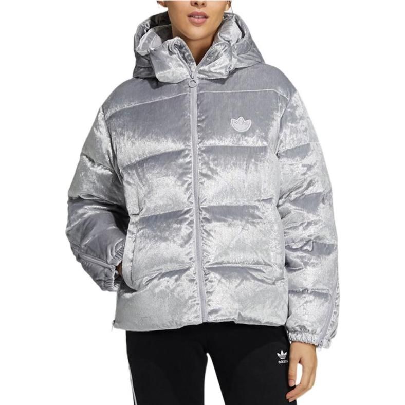 (WMNS) Adidas Originals Down Jacket 'Silver' H37077 sold by KicksCrew product image thumbnail 2