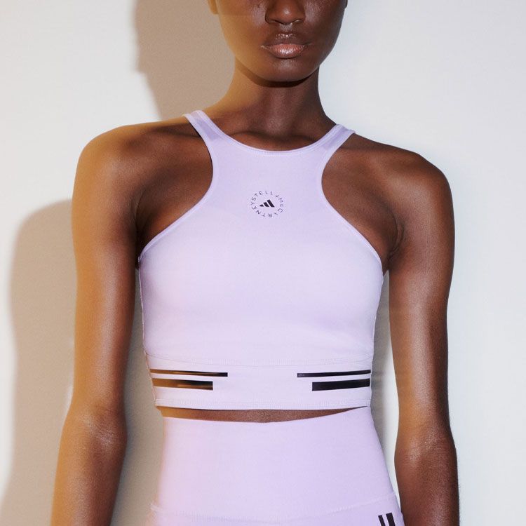 (WMNS) adidas By Stella McCartney TruePace Running Crop Top 'Pink' IP9142 sold by KicksCrew product image thumbnail 2