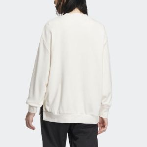 (WMNS) Adidas Originals VDRY Crew Sweatshirts 'White' IK8662 sold by KicksCrew
