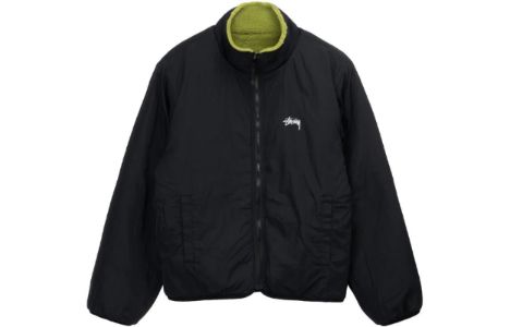 Stussy Reversible Sherpa Jacket 'Green Black' 118520 sold by KicksCrew