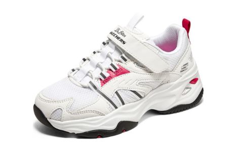 (GS) Skechers D'lites 4.0 'White Red Black' 302586L-WBK sold by KicksCrew