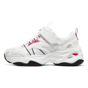 (GS) Skechers D'lites 4.0 'White Red Black' 302586L-WBK sold by KicksCrew