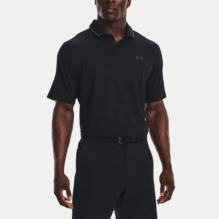 Under Armour Iso Chill Logo Polo Shirt 'Black' 1377364-001 sold by KicksCrew product image thumbnail 3