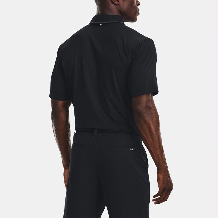 Under Armour Iso Chill Logo Polo Shirt 'Black' 1377364-001 sold by KicksCrew product image thumbnail 4