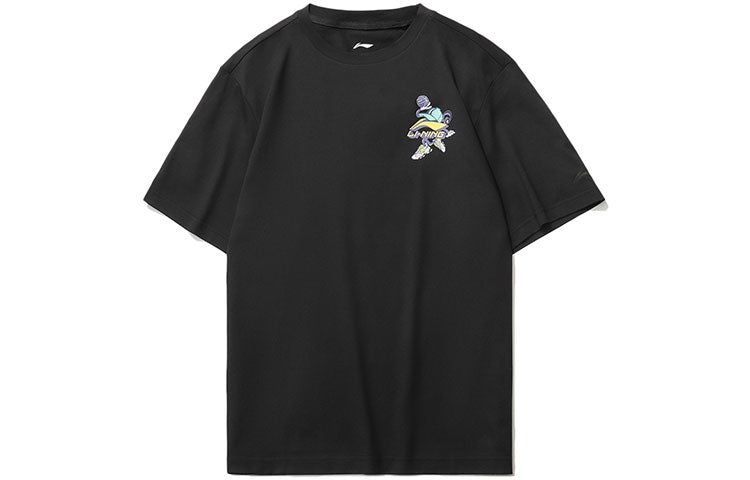 Li-Ning Graphic Loose Fit T-shirt 'Black' AHSR406-2 sold by KicksCrew product image thumbnail 2