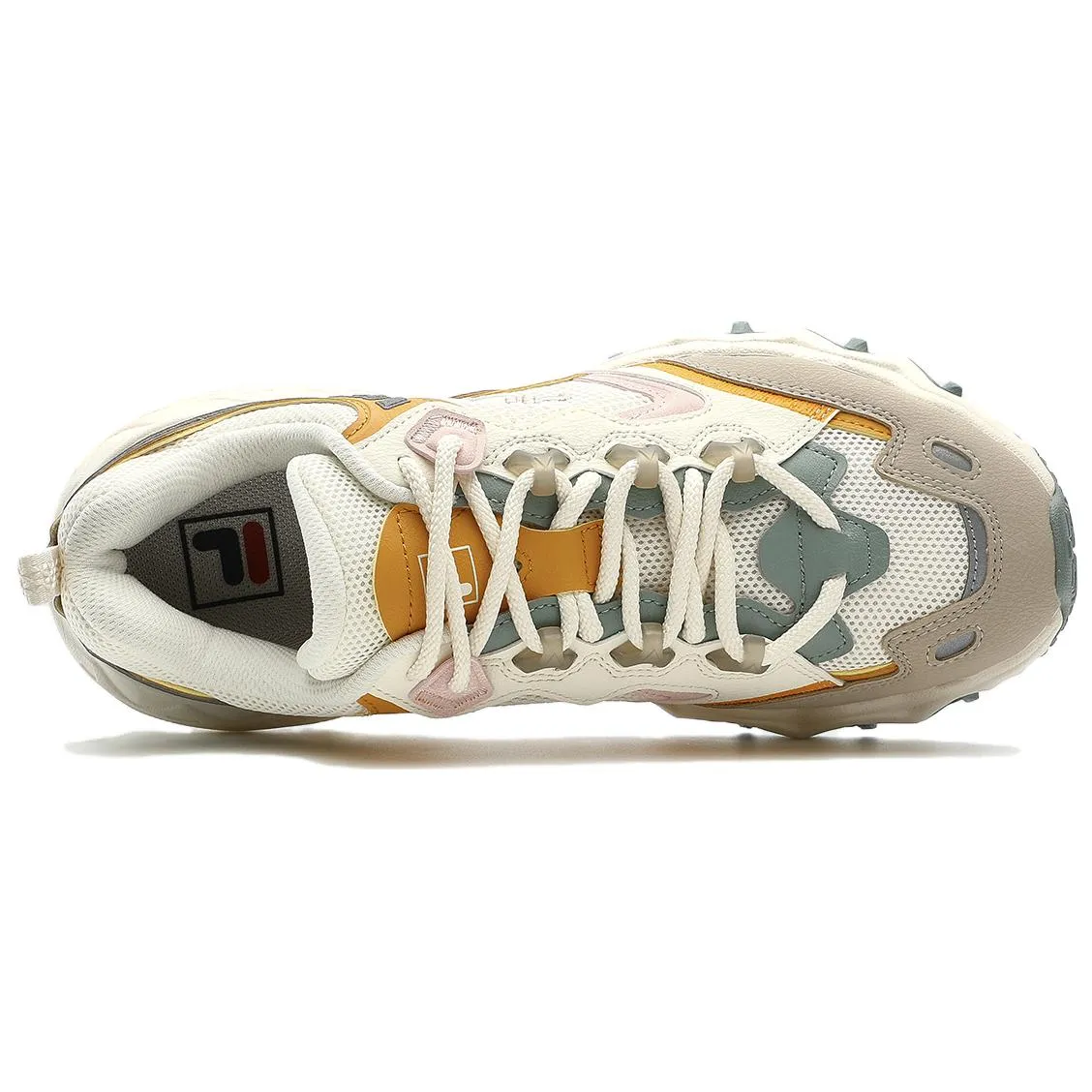 (WMNS) FILA Oakmont 3 Sport Shoes 'White Orange Green' F12W332105FAC sold by KicksCrew product image thumbnail 3