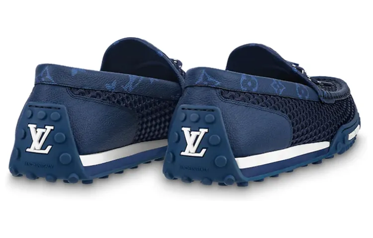 LOUIS VUITTON Racer Moccasins Shoes 'Blue' 1AAQWT sold by KicksCrew product image thumbnail 4