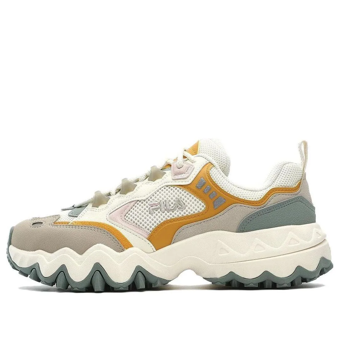(WMNS) FILA Oakmont 3 Sport Shoes 'White Orange Green' F12W332105FAC sold by KicksCrew