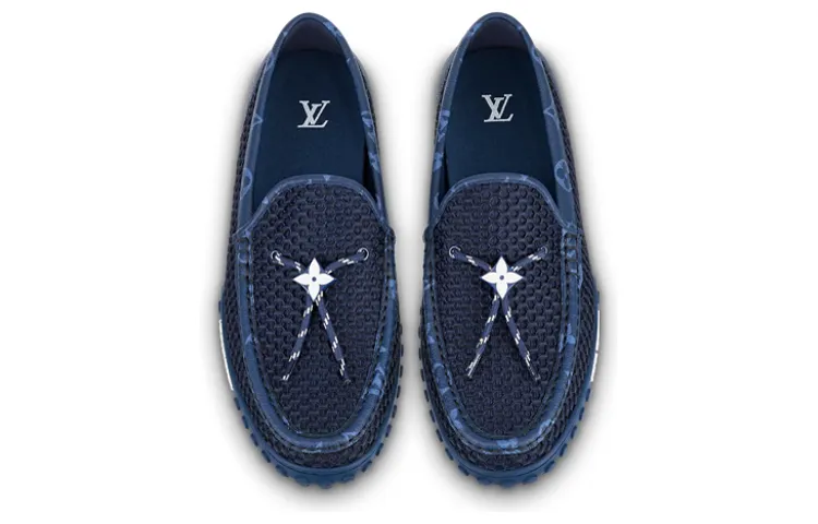 LOUIS VUITTON Racer Moccasins Shoes 'Blue' 1AAQWT sold by KicksCrew product image thumbnail 3