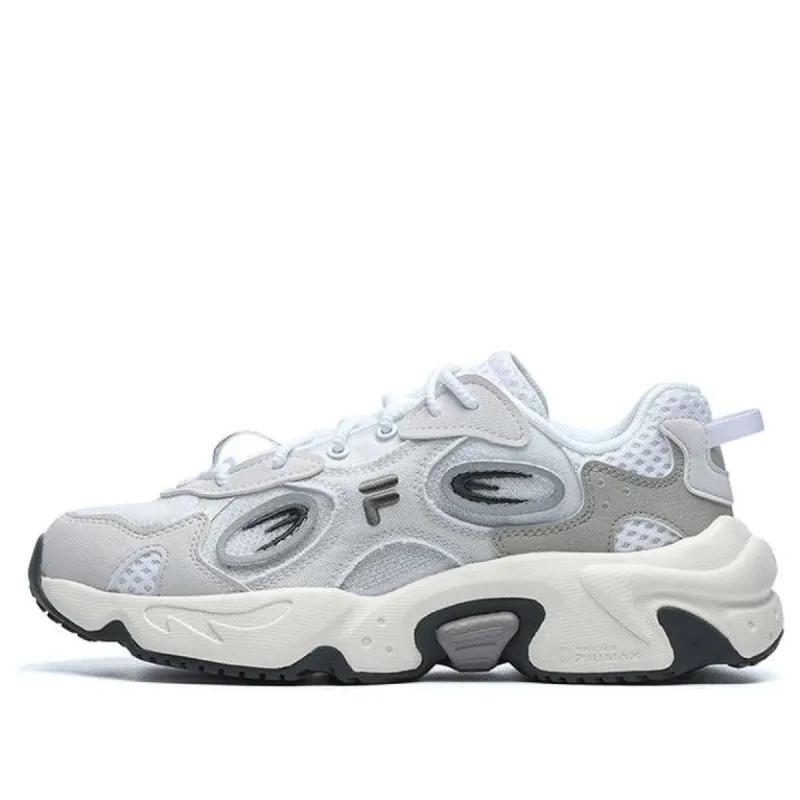 (WMNS) FILA FUSION Raccoon Sneakers 'White Grey' T12W227303FWN sold by KicksCrew
