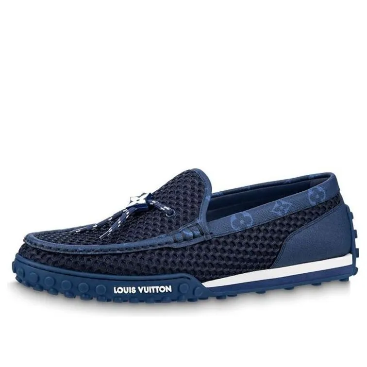 LOUIS VUITTON Racer Moccasins Shoes 'Blue' 1AAQWT sold by KicksCrew