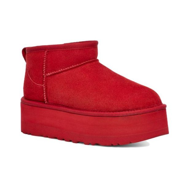 (WMNS) UGG Classic Ultra Mini Platform Boot 'Samba Red' 1135092-SBR sold by KicksCrew product image thumbnail 3