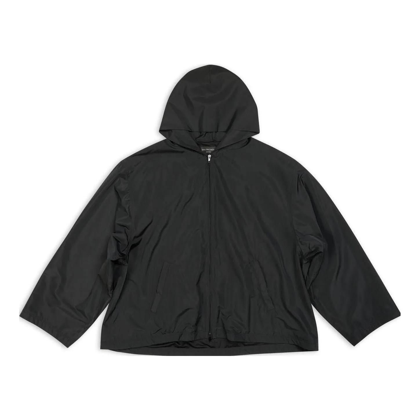 Balenciaga Hooded Windbreaker Jacket 'Black' 725275TYD361000 sold by KicksCrew