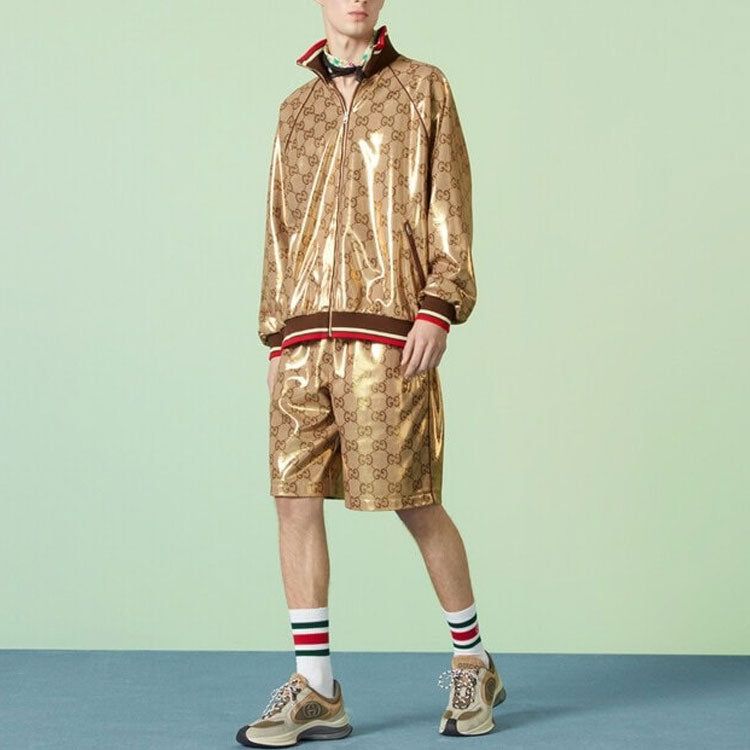 Gucci GG Technical Jersey Zip Jacket 'Gold' 737363-XJFFG-2486 sold by KicksCrew product image thumbnail 2