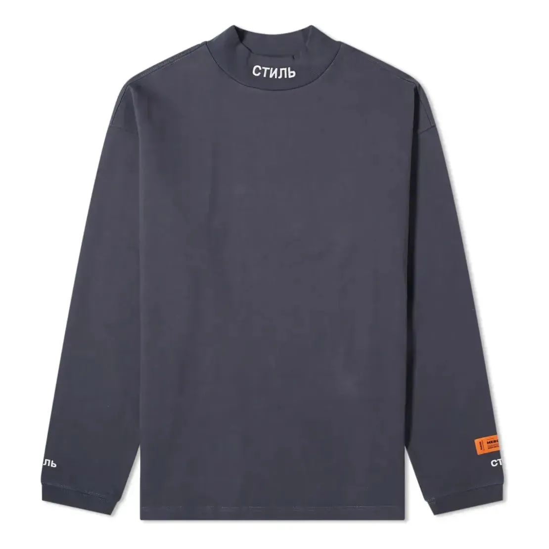 HERON PRESTON Ctnmb Long Sleeve Turtleneck Tshirt 'Navy' HMAB017F20JER0014501 sold by KicksCrew