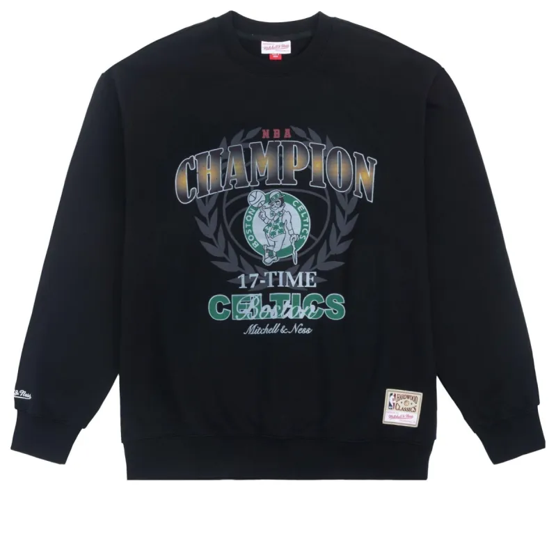 Mitchell & Ness x NBA Boston Celtics 17 Times Champion Sweatshirt 'Black' MNJYFWHD23093007 sold by KicksCrew