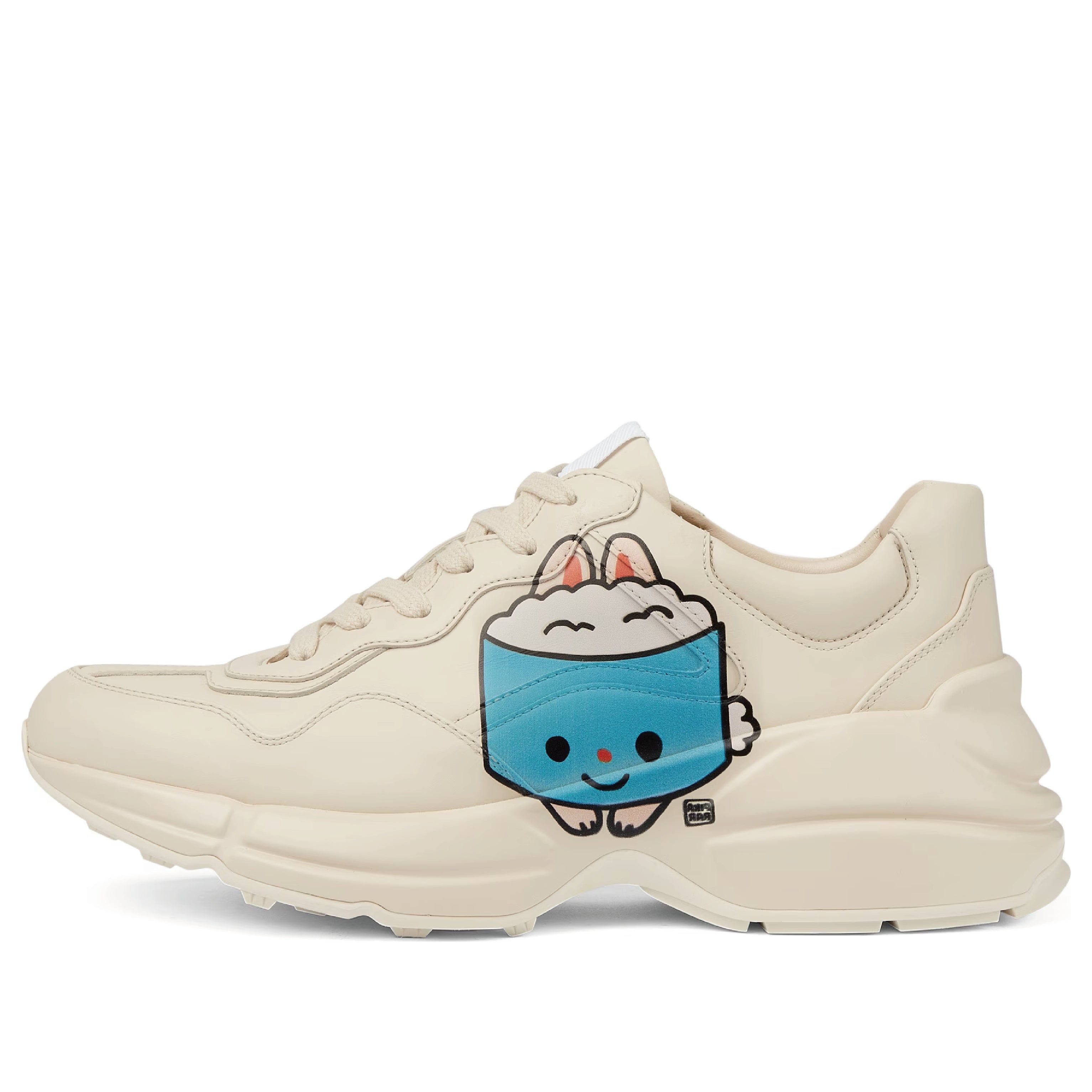 (WMNS) GUCCI Kawaii Rhyton Leather Sneakers 'Cream White' 738776-DRW00-9522 sold by KicksCrew