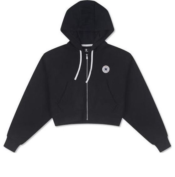 (WMNS) Converse Retro Chuck Hoodie 'Black' 10026150-A01 sold by KicksCrew