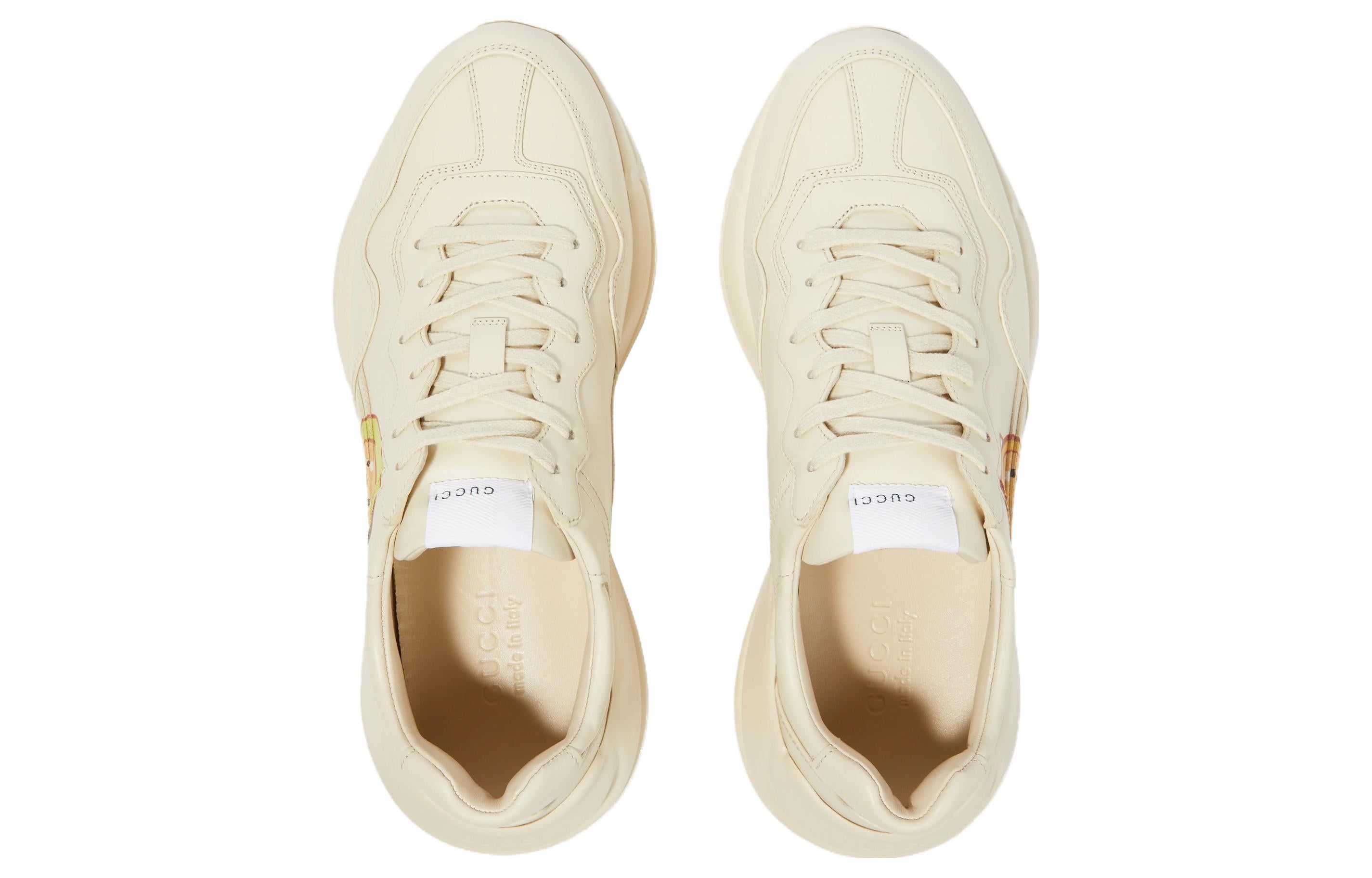 (WMNS) GUCCI Kawaii Rhyton Leather Sneakers 'Cream White' 738776-DRW00-9522 sold by KicksCrew product image thumbnail 5