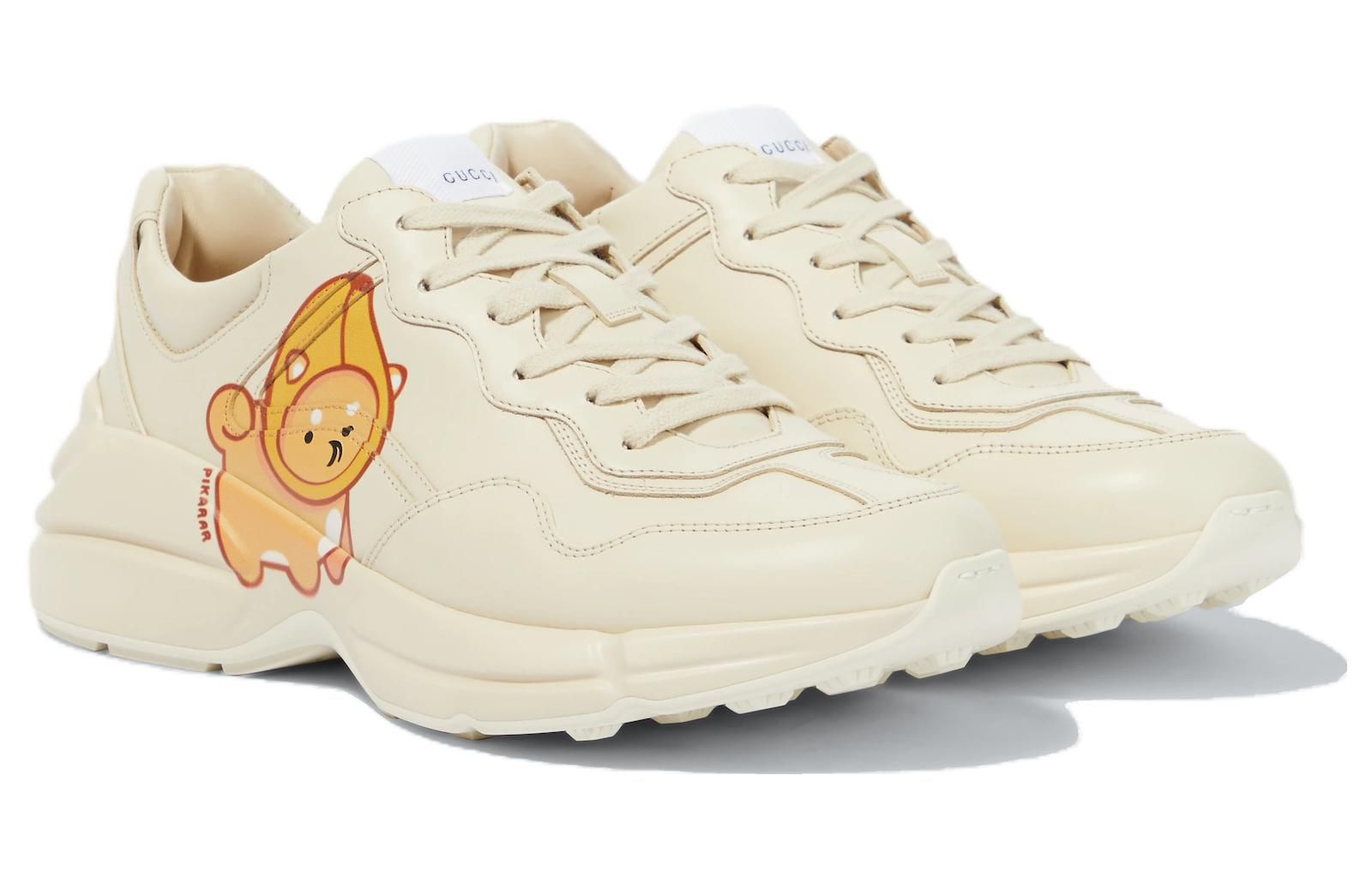 (WMNS) GUCCI Kawaii Rhyton Leather Sneakers 'Cream White' 738776-DRW00-9522 sold by KicksCrew product image thumbnail 3