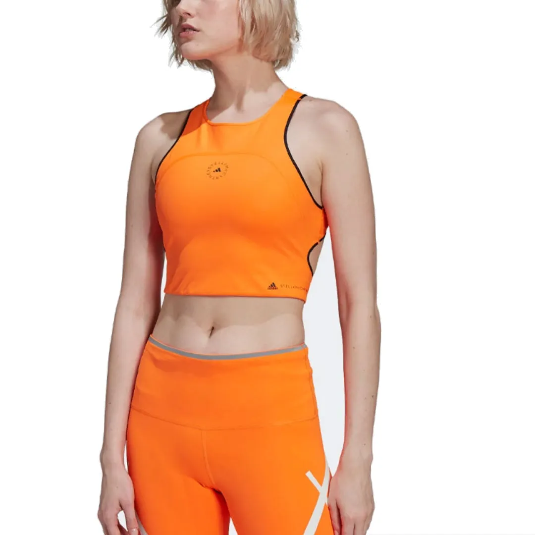 (WMNS) adidas By Stella McCartney TruePace Running Crop Top 'Orange' HB6088 sold by KicksCrew product image thumbnail 3