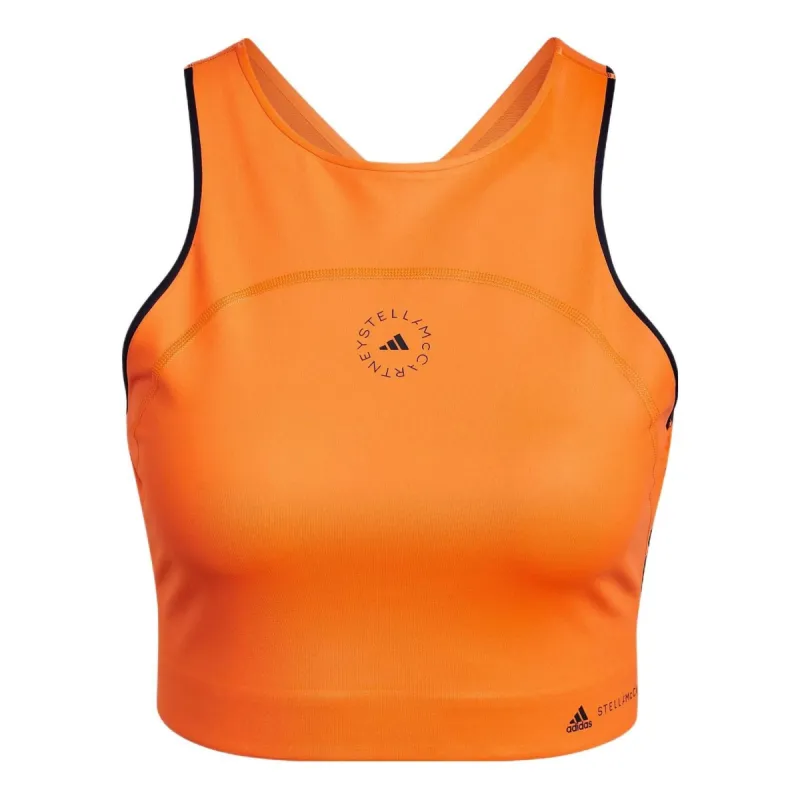 (WMNS) adidas By Stella McCartney TruePace Running Crop Top 'Orange' HB6088 sold by KicksCrew