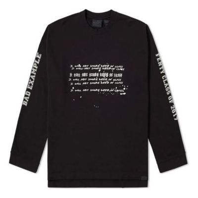(WMNS) Puma X Rihanna Fenty Long Sleeve Crew Neck 'Black' 575871-01 sold by KicksCrew