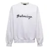 Balenciaga Script Logo Crewneck Sweatshirt 'White' 697869TMVB59040 sold by KicksCrew
