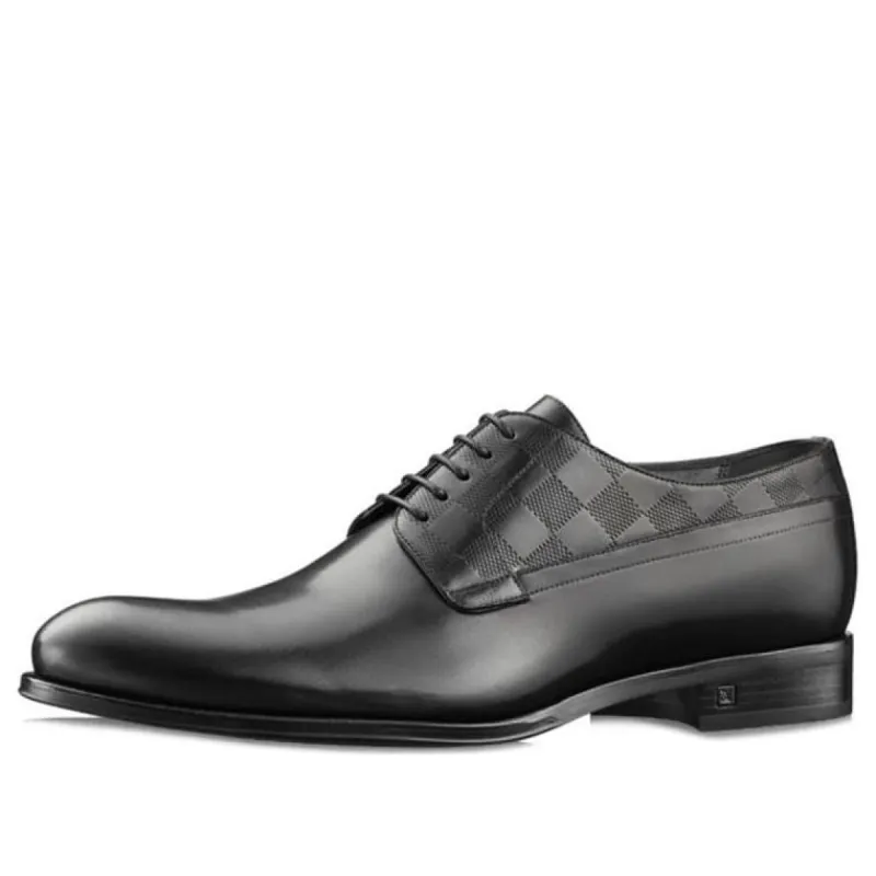 LOUIS VUITTON Haussmann Derby Shoes 'Black' 1A2BHI sold by KicksCrew