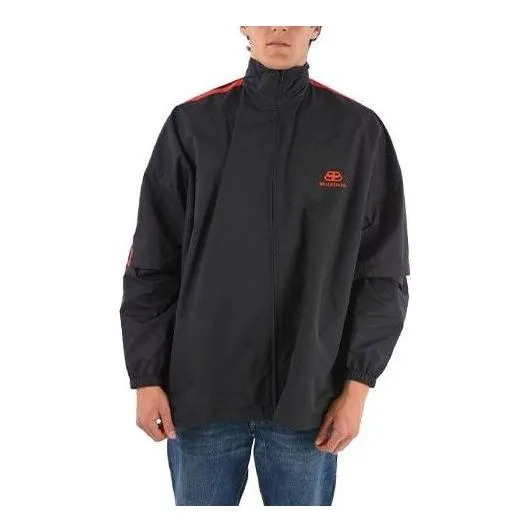 Balenciaga Double Sleeve Zip-Up Jacket 'Black' 602278TG0114100 sold by KicksCrew