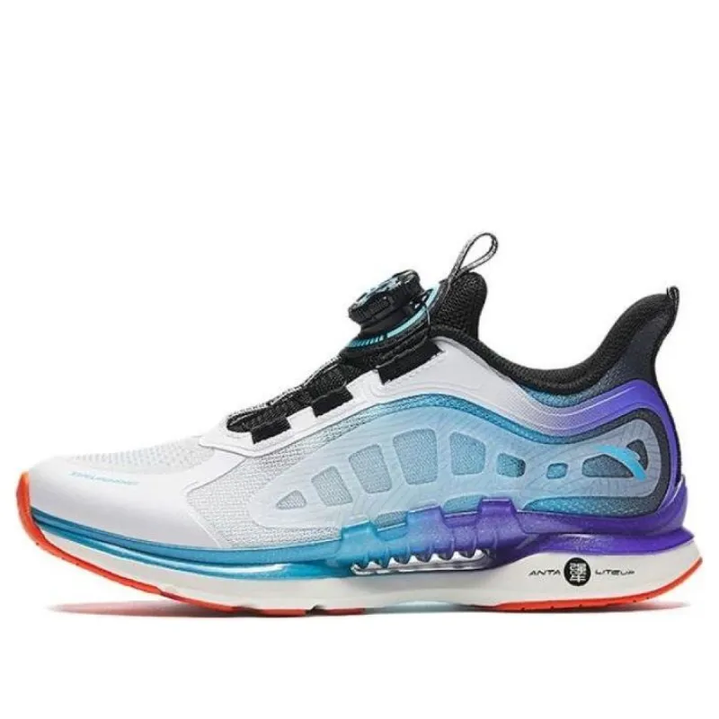 (GS) ANTA Running Series Sneakers 'White Blue Purple' A312425577-1 sold by KicksCrew