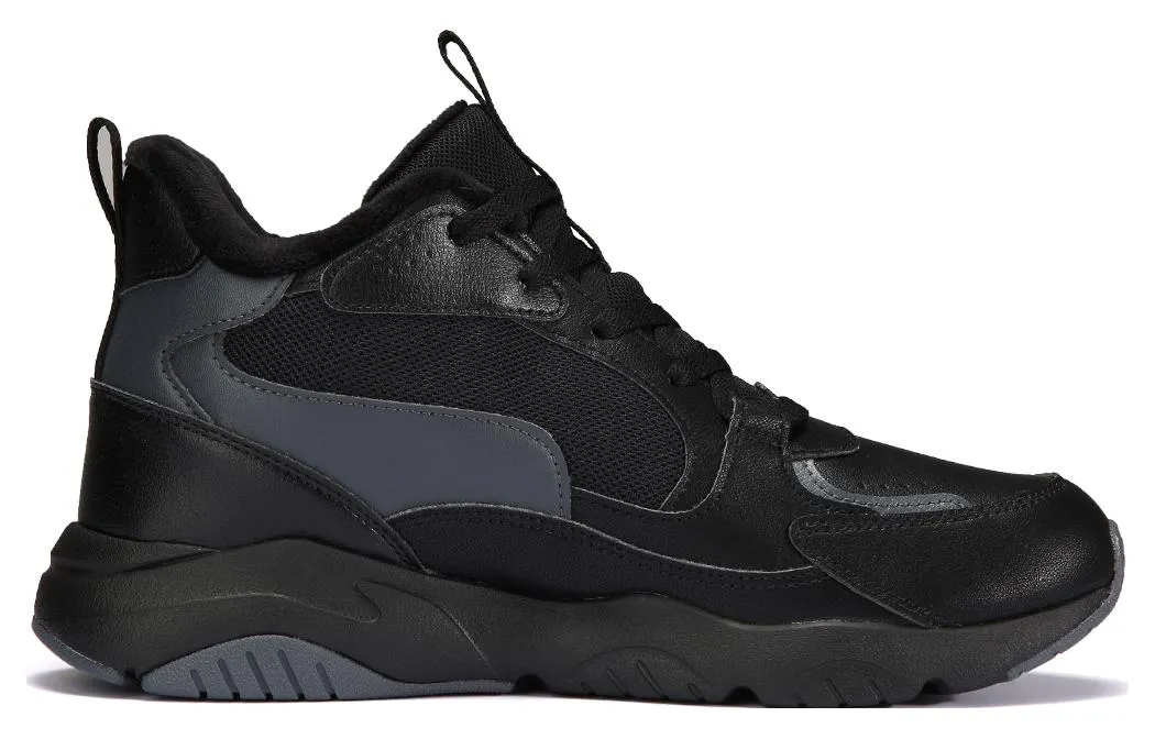 Li-Ning Lifestyle High Top Shoes 'Black Velour' AGLS209-3 sold by KicksCrew product image thumbnail 2