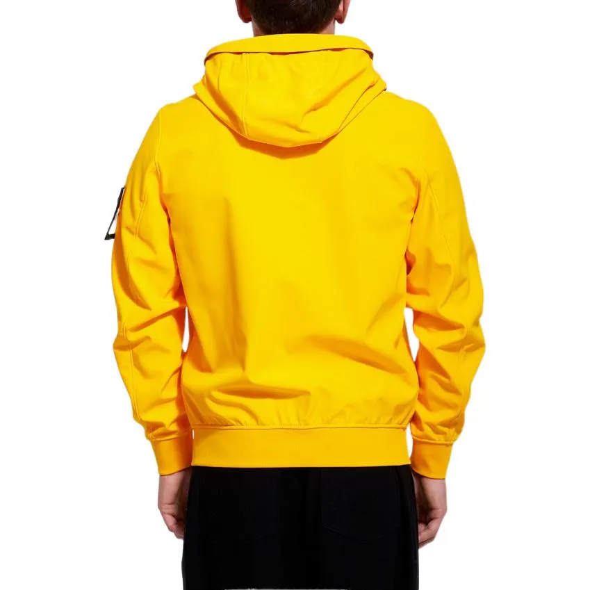 STONE ISLAND Logo Patch Hooded Zip-Up Jacket 'Yellow' 7715Q0122-V0030 sold by KicksCrew product image thumbnail 4