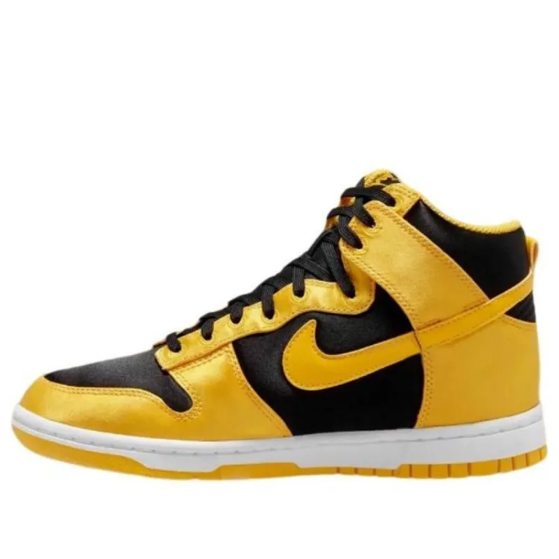 (WMNS) Nike Dunk High Goldenrod Satin 'Yellow Black' FN4216-001 sold by KicksCrew