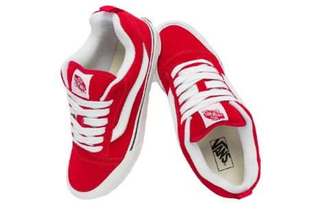 Vans Knu Skool 'Red White' VN0009QCJV6 sold by KicksCrew