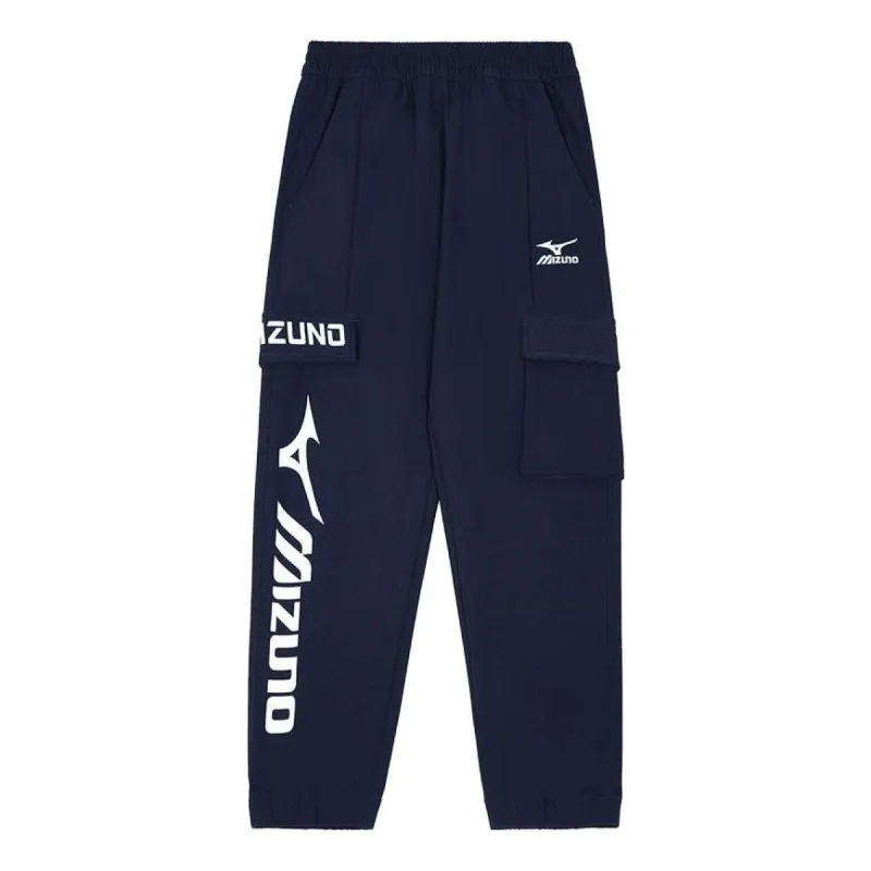 (GS) Mizuno Sportswear Trousers Cargo Pants 'Navy' 32CF3915 sold by KicksCrew