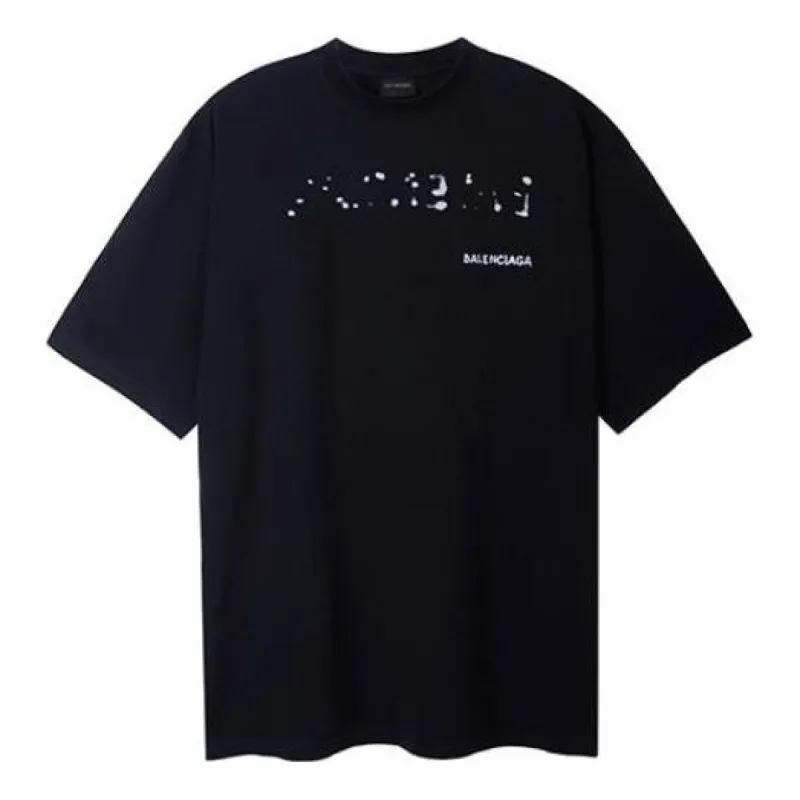Balenciaga Hand Drawn Balenciaga T-Shirt Large Fit 'Black' 641675TOVO51070 sold by KicksCrew