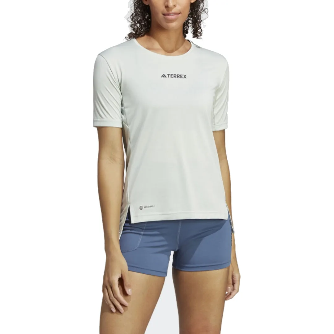 (WMNS) adidas Terrex Multi T-Shirt Asia Sizing 'Teal' HM4042 sold by KicksCrew product image thumbnail 3