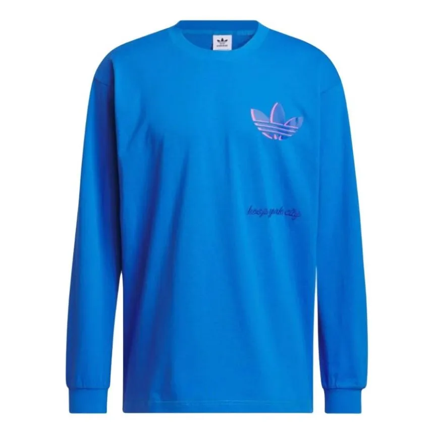 adidas Hoop York City Long Sleeve T-shirt 'Blue Burst' IT4985 sold by KicksCrew