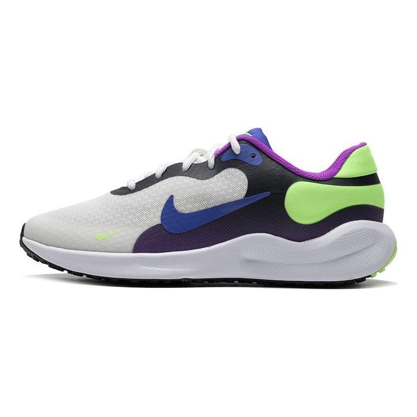 (GS) Nike Revolution 7 Shoes 'White Fuchsia Dream Green' FB7689-100 sold by KicksCrew
