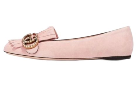 (WMNS) GUCCI GG Marmont Crystal Embellished Flats 'Pink' 454299-C2000-5909 sold by KicksCrew