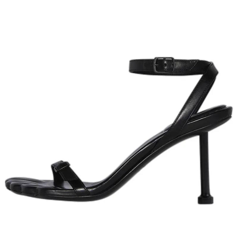 (WMNS) Balenciaga Afterhour 90mm Sandals 'Black' 678879WBCW01000 sold by KicksCrew