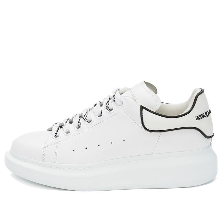 (WMNS) Alexander McQueen Oversized Sneaker 'White Black' 621056WHXMT9074 sold by KicksCrew